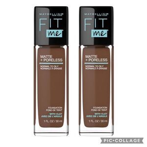 Lot of 2 375 Java Maybelline Fit Me Matte + Poreless Foundation